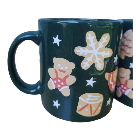 Waechtersbach Christmas Mugs Germany Scottish Terrier Gingerbread Snowmen - Picture 6 of 10